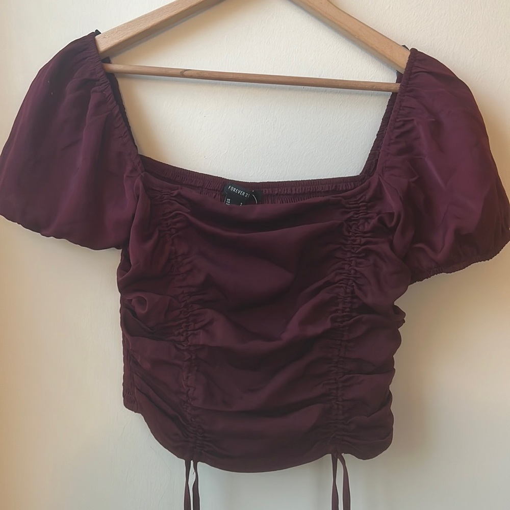 Maroon Blouse (Forever 21)